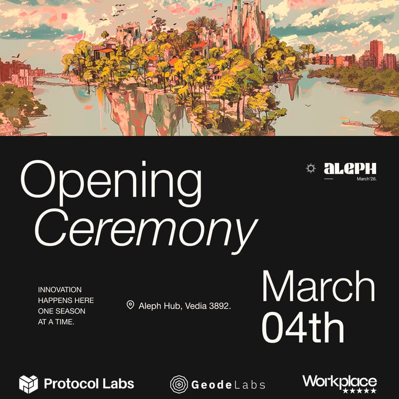 Cover Image for Opening Ceremony - Aleph March '26