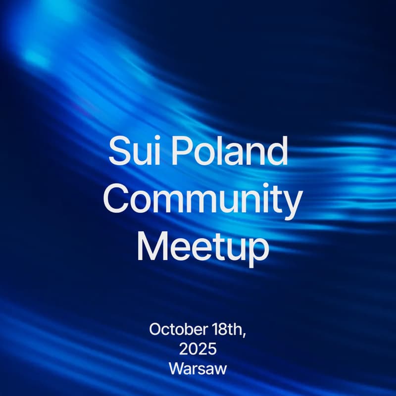 Cover Image for Sui Poland Community Meetup