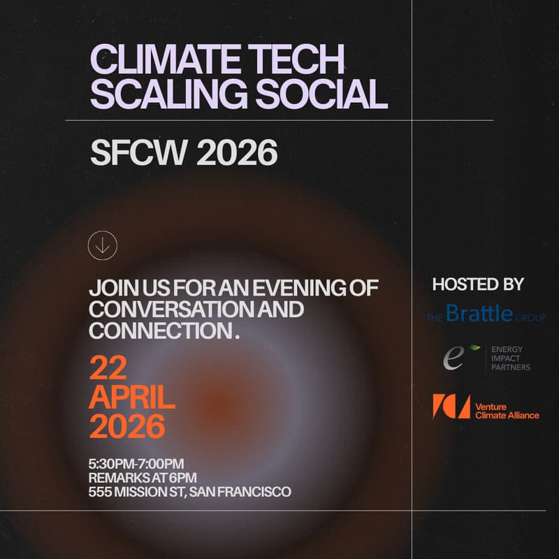 Cover Image for SFCW'26 Social: Scaling Critical Climate Tech