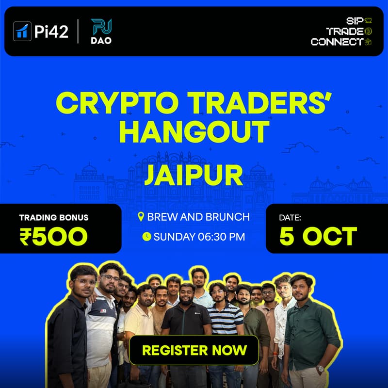 Cover Image for Pi42 Crypto Traders’ Hangout- Jaipur