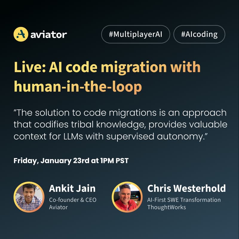Cover Image for AI code migration with human-in-the-loop featuring Chris Westerhold from ThoughtWorks