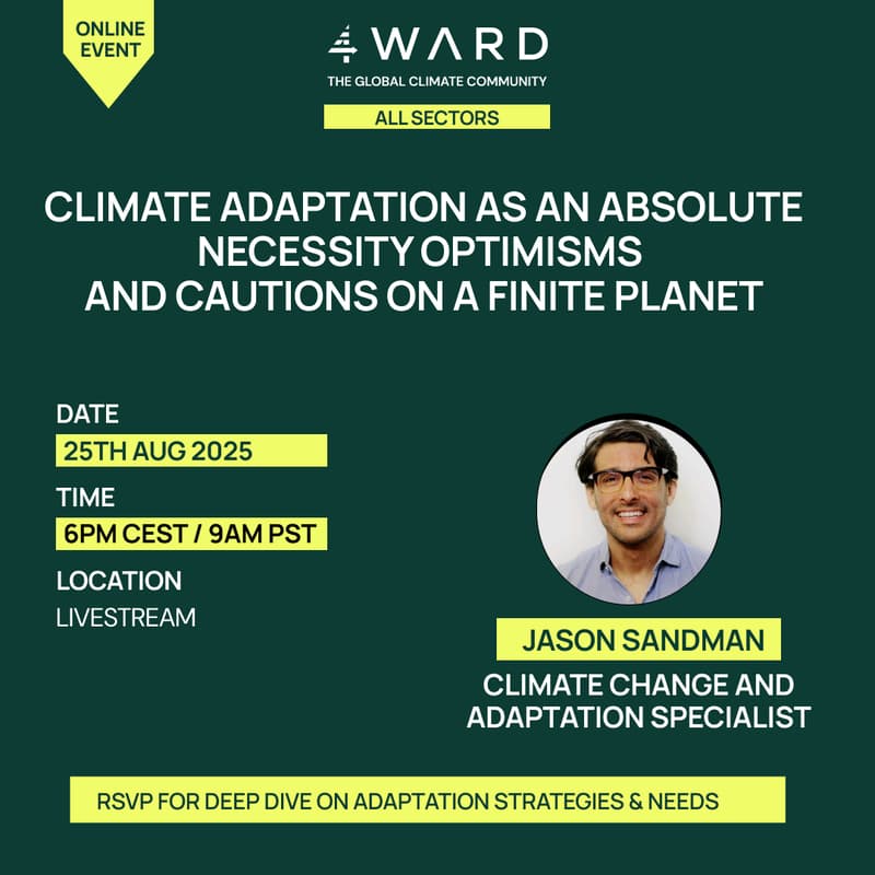 Cover Image for CLIMATE ADAPTATION AS AN ABSOLUTE NECESSITY OPTIMISMS and CAUTIONS ON A FINITE PLANET