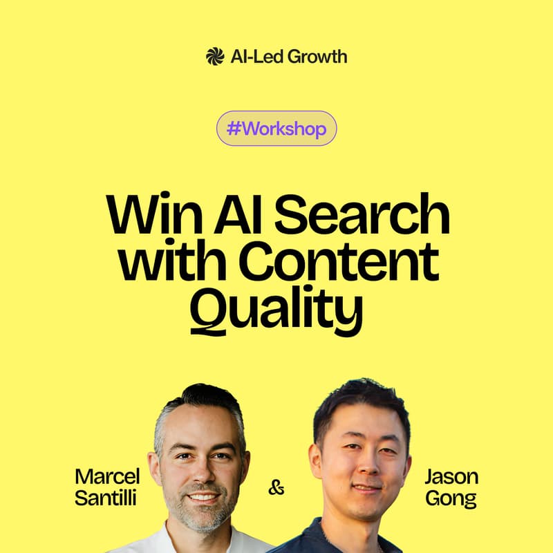 Cover Image for WORKSHOP: Win AI Search with Content Quality