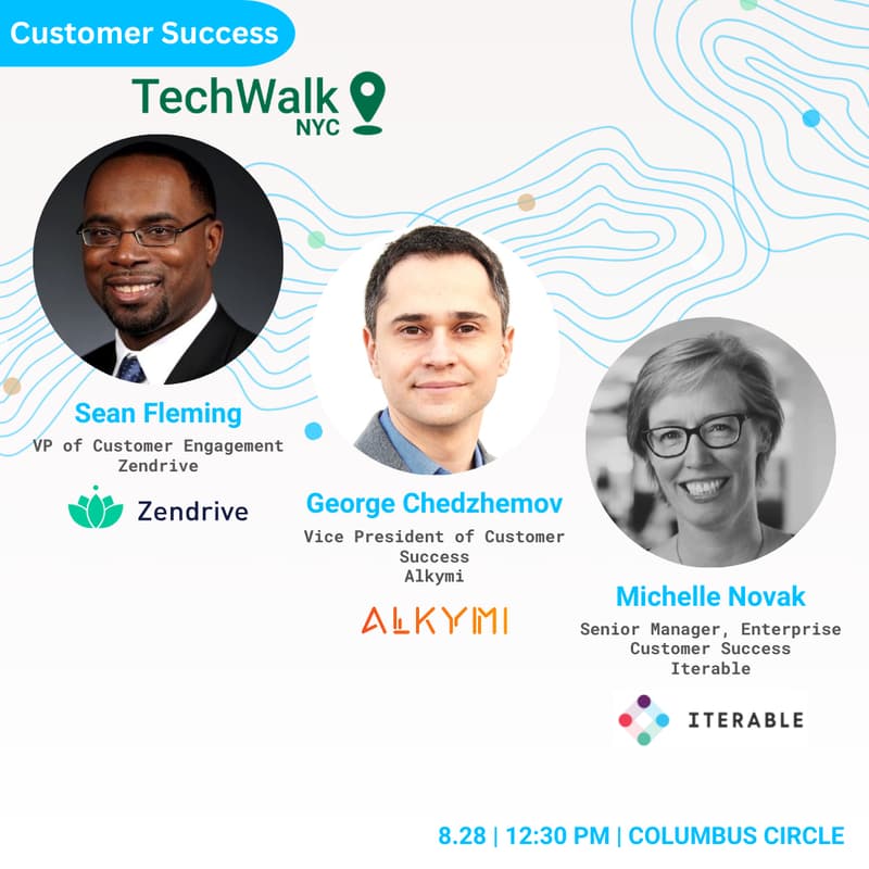 Cover Image for Customer Success TechWalk NYC w/ Co-Hosts Sean, George, and Michelle