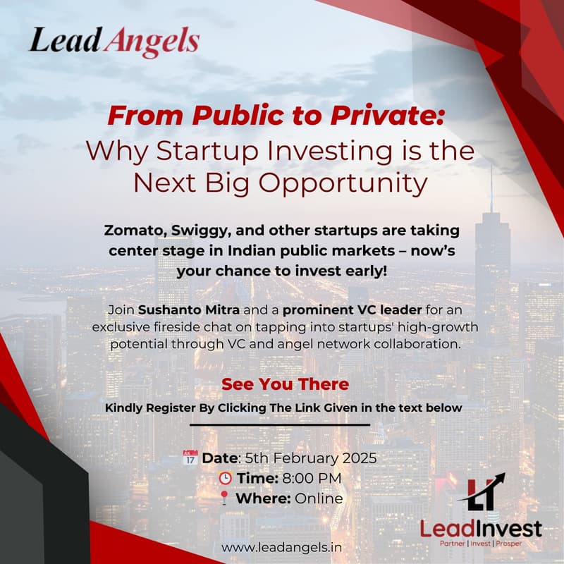 Cover Image for Lead Angels | From Public to Private: Why Start-up Investing is the Next Big Opportunity!
