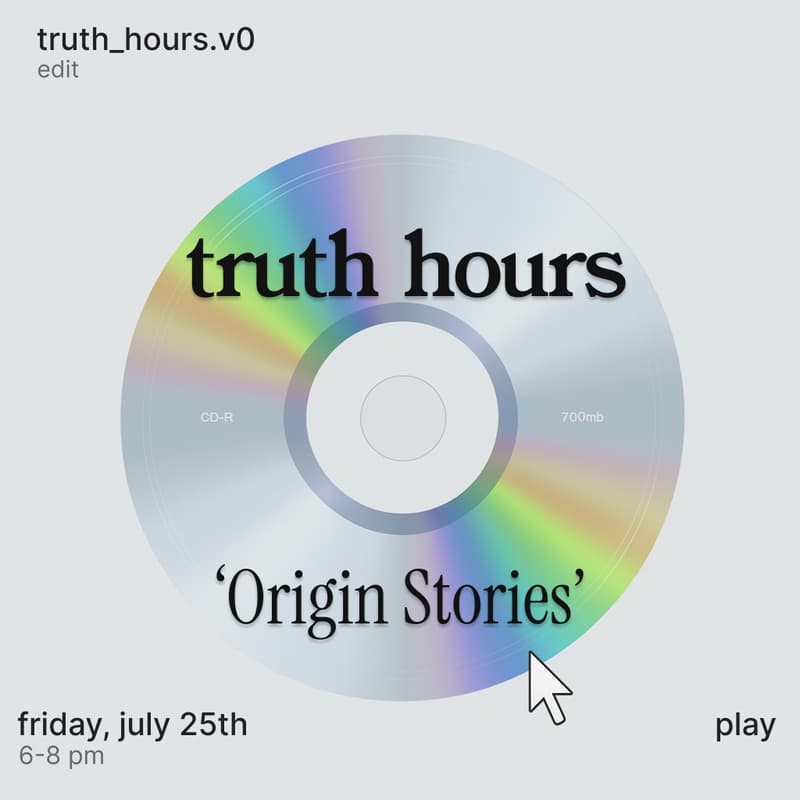 Cover Image for truth hours v0: 'Origin Stories'