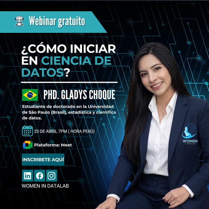 Cover Image for Webinar Gratuito: ¿Cómo iniciar en ciencia de datos?
