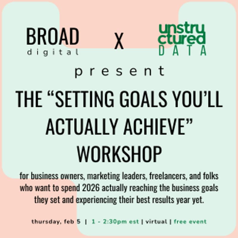 Cover Image for The 2026 "Setting Goals You'll Actually Achieve" Workshop