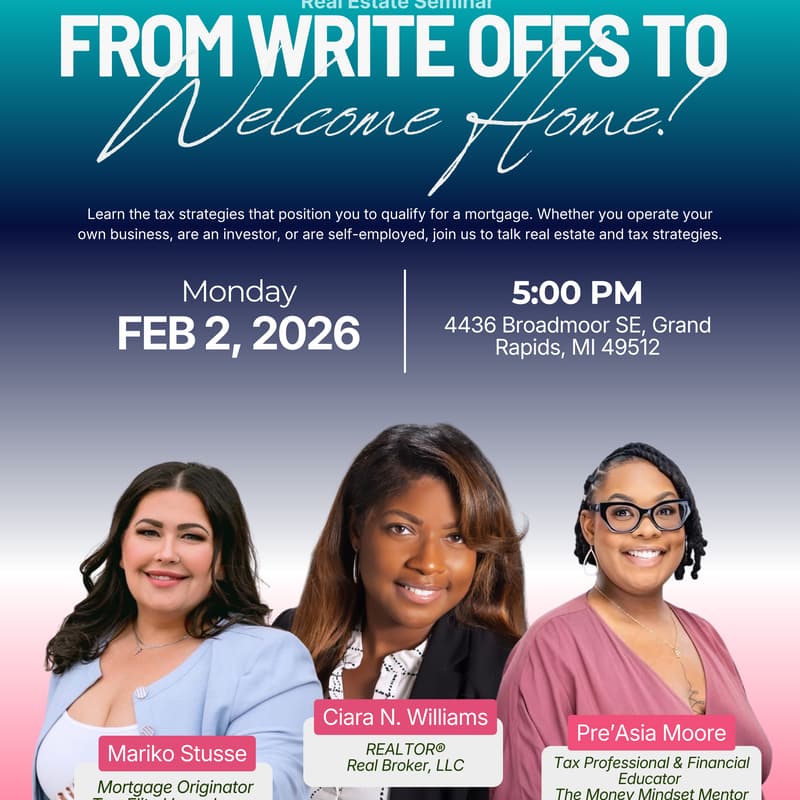 Cover Image for 1099 Homebuyer Seminar: From Write Offs to Welcome Home