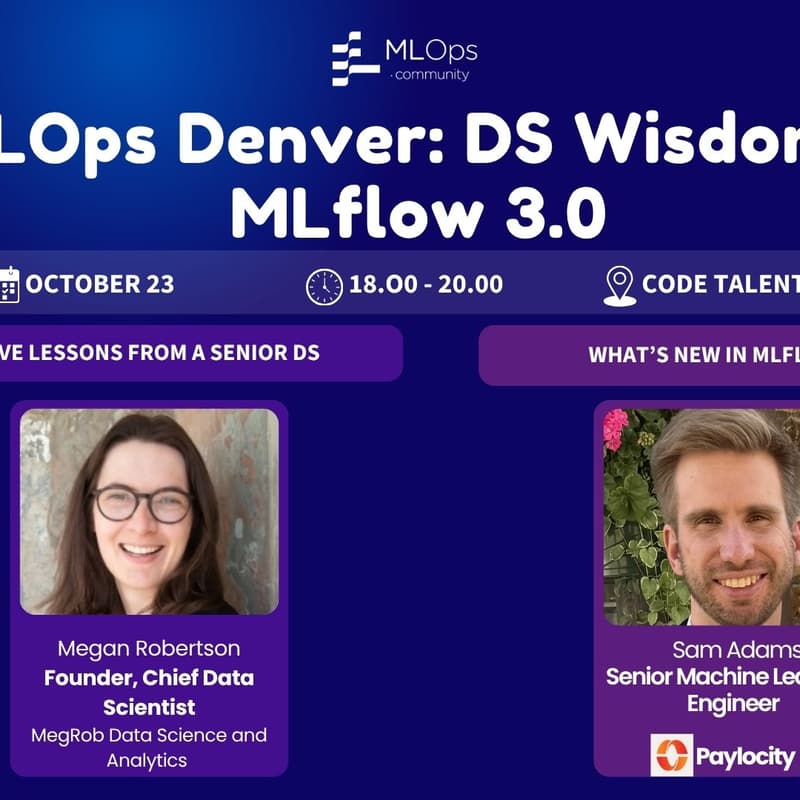 Cover Image for MLOps Denver: DS Wisdom & MLflow 3.0