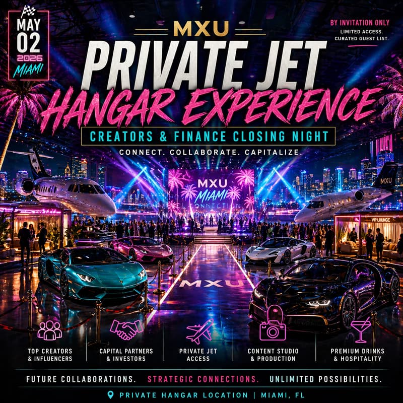 Cover Image for MXU: PRIVATE JET HANGAR EXPERIENCE