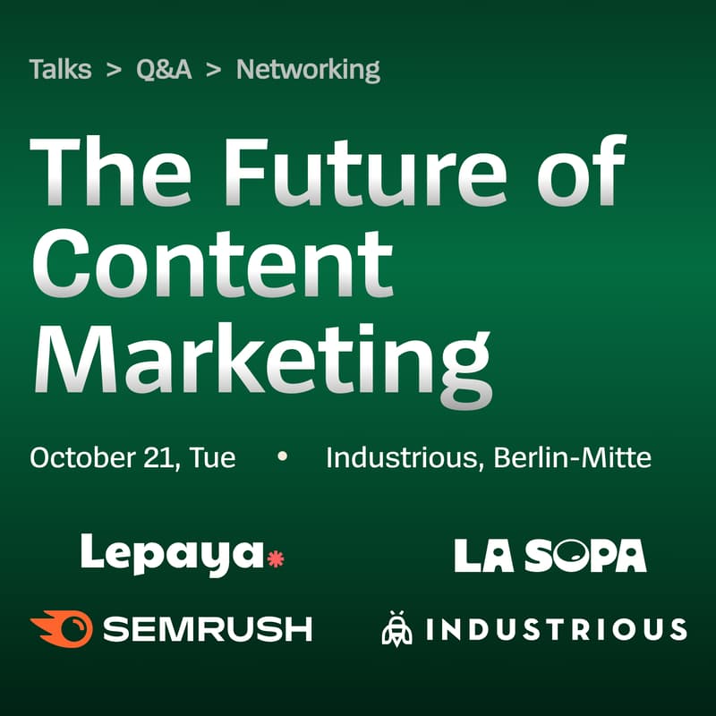 Cover Image for The Future of Content Marketing Night | B2B Edition