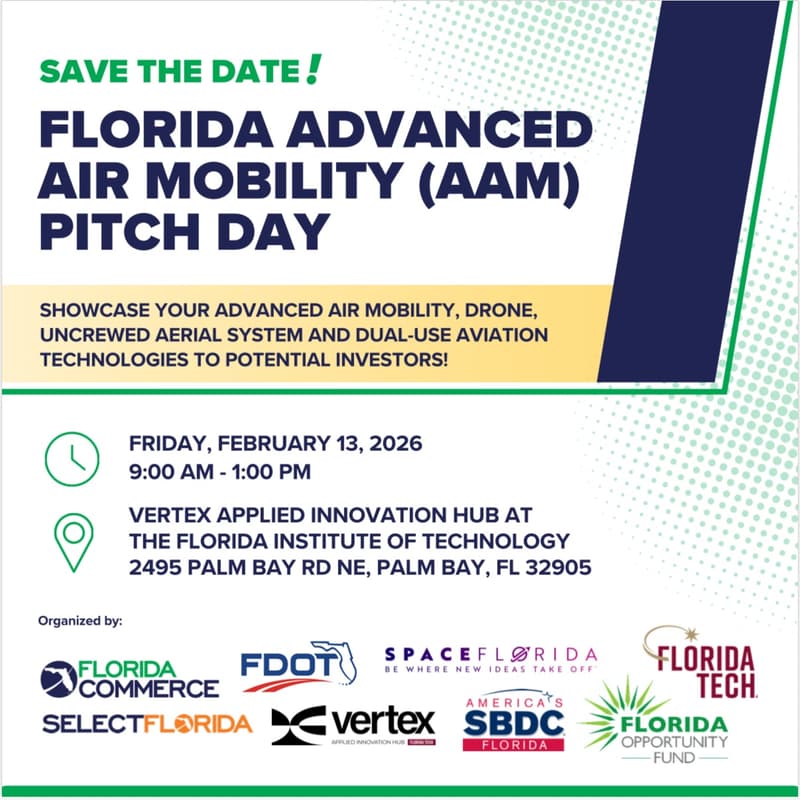 Cover Image for Florida Advanced Air Mobility (AAM) Pitch Day