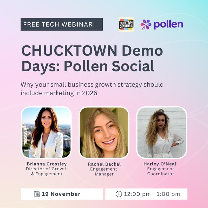 Cover Image for Chucktown Demo Days: Pollen Social (In-Person or via Webinar)