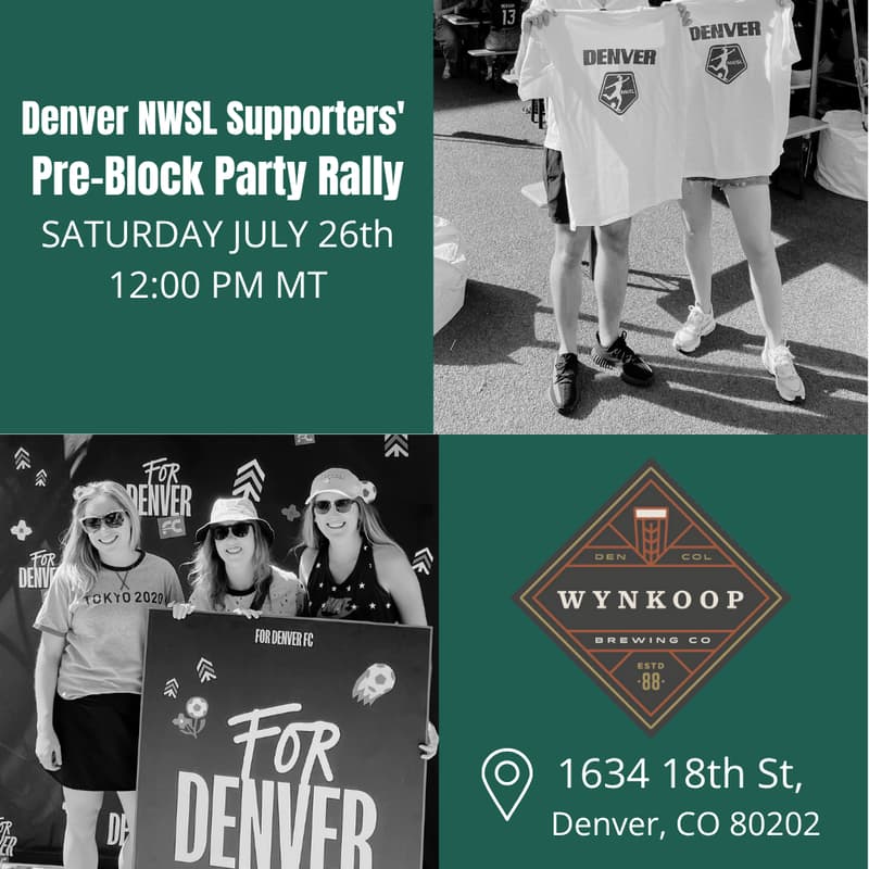 Cover Image for Denver NWSL Supporter's Group Pre-Block Party Event