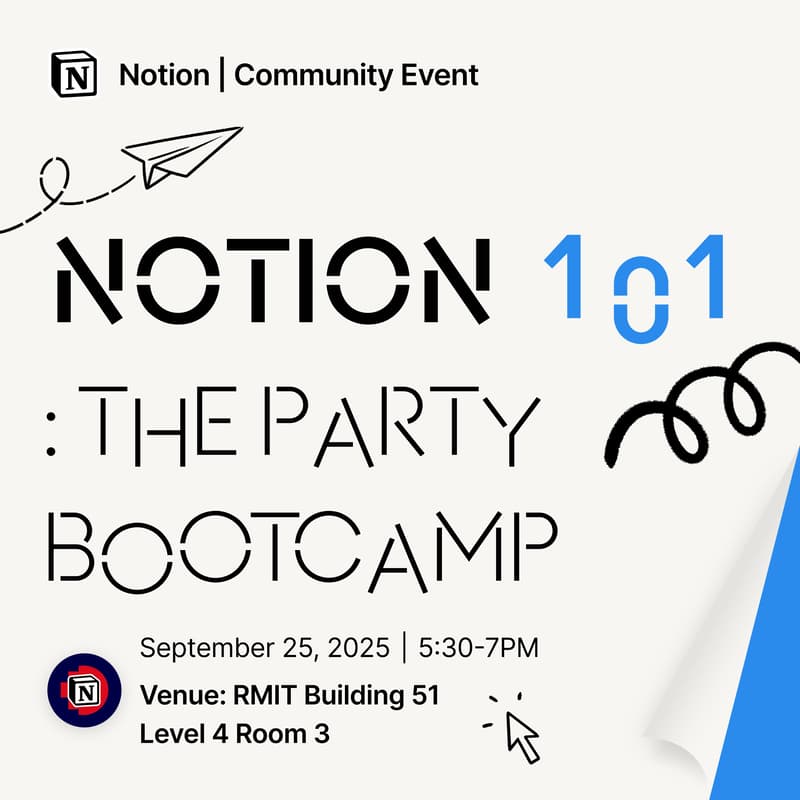Cover Image for Notion 101: The Party Bootcamp