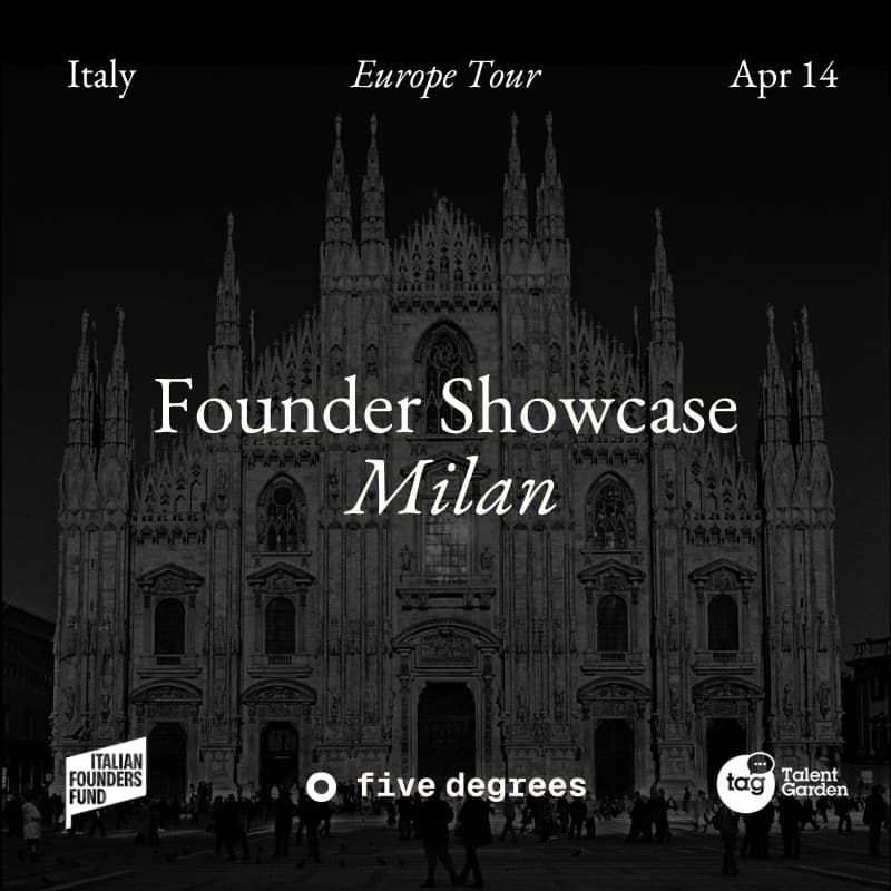 Cover Image for five degrees: Founder Showcase | Milan