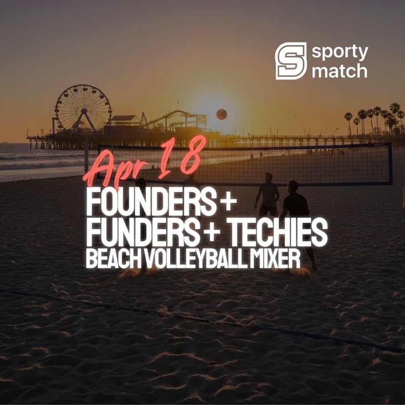 Cover Image for 🏐 Founders, Funders & Techies: Beach Volleyball Mixer