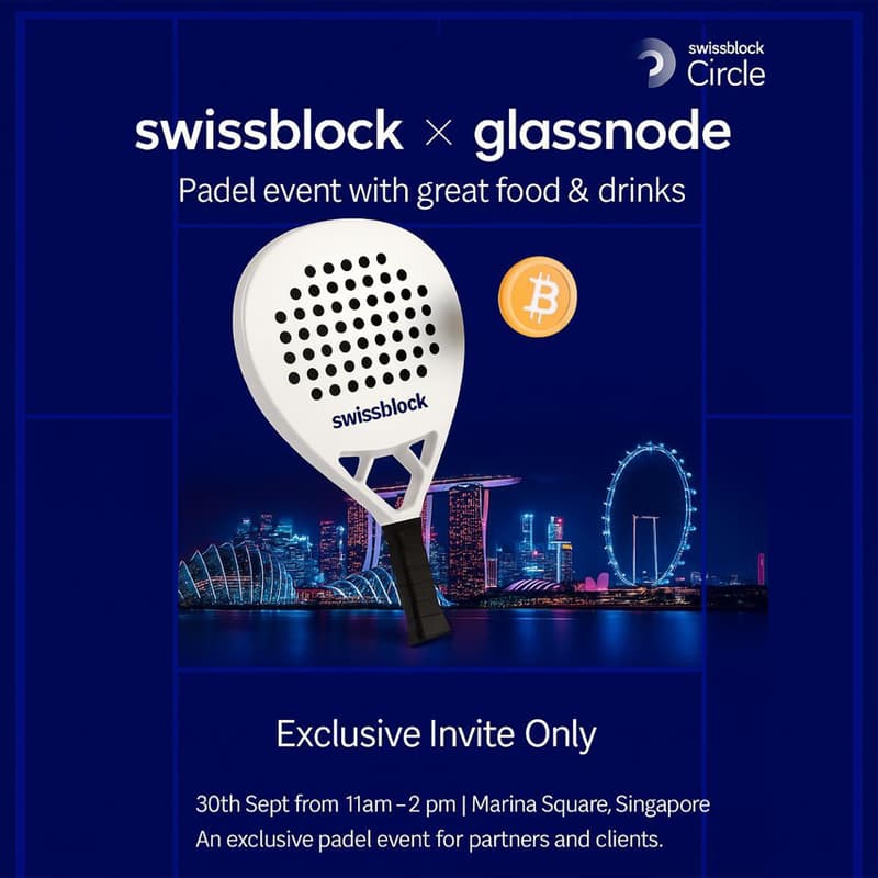 Cover Image for Swissblock x Glassnode Exclusive VIP Padel Event