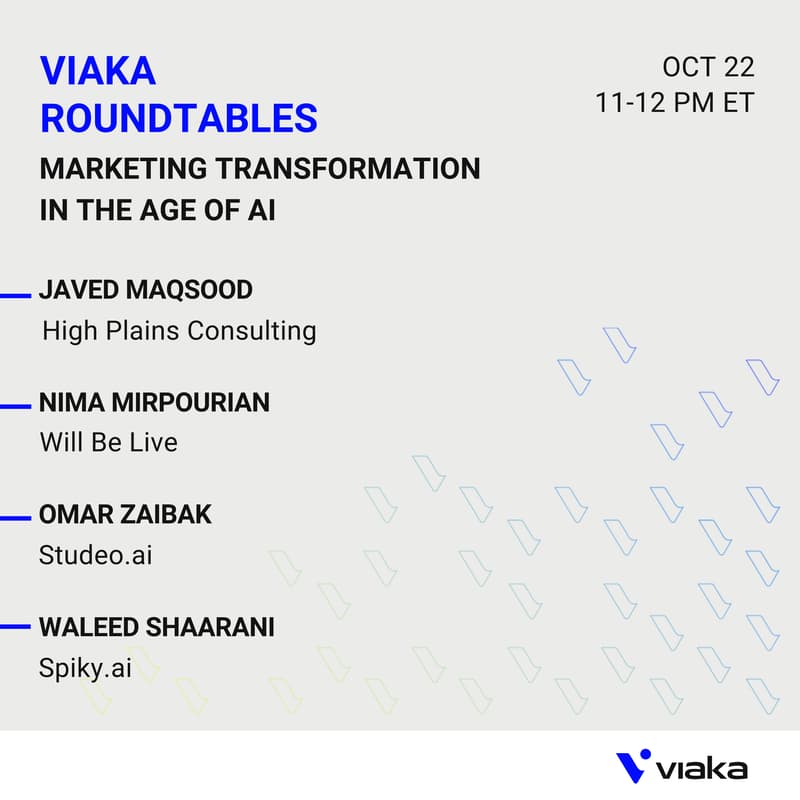 Cover Image for Marketing Transformation in the Age of AI: Viaka Roundtables