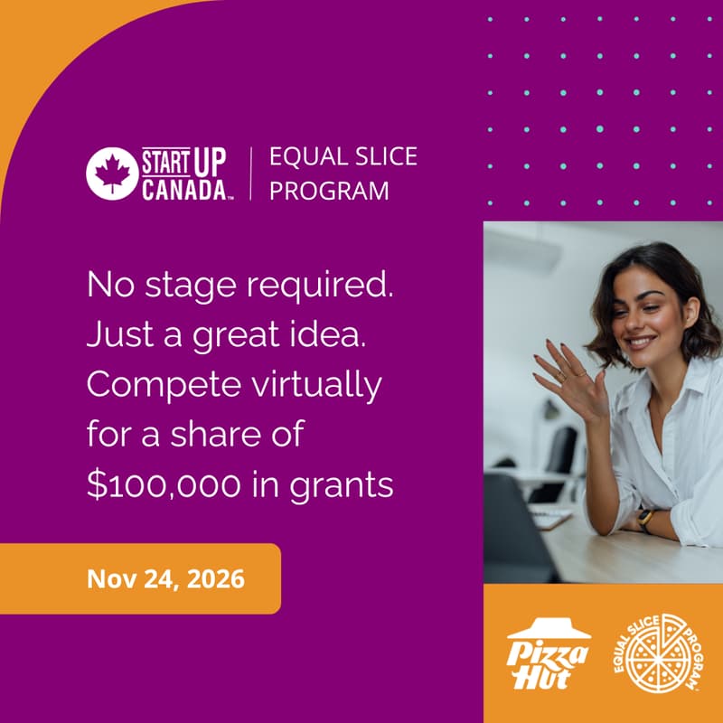 Cover Image for Virtual Pitch Competition | Startup Canada Equal Slice 2026