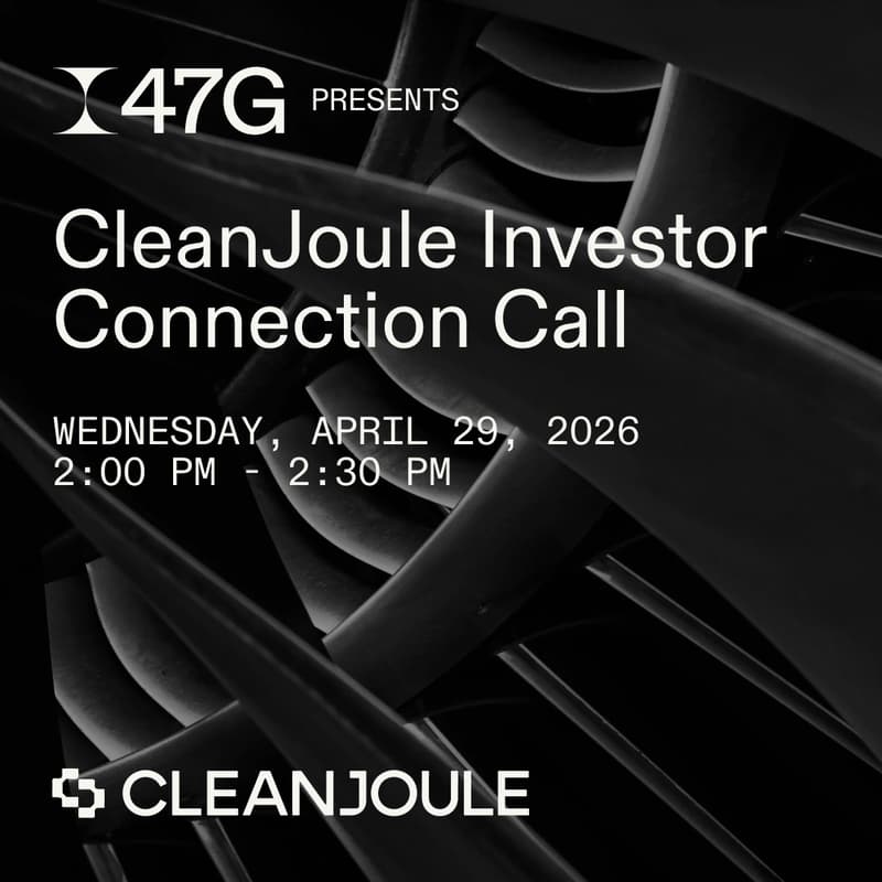 Cover Image for CleanJoule Investor Connection