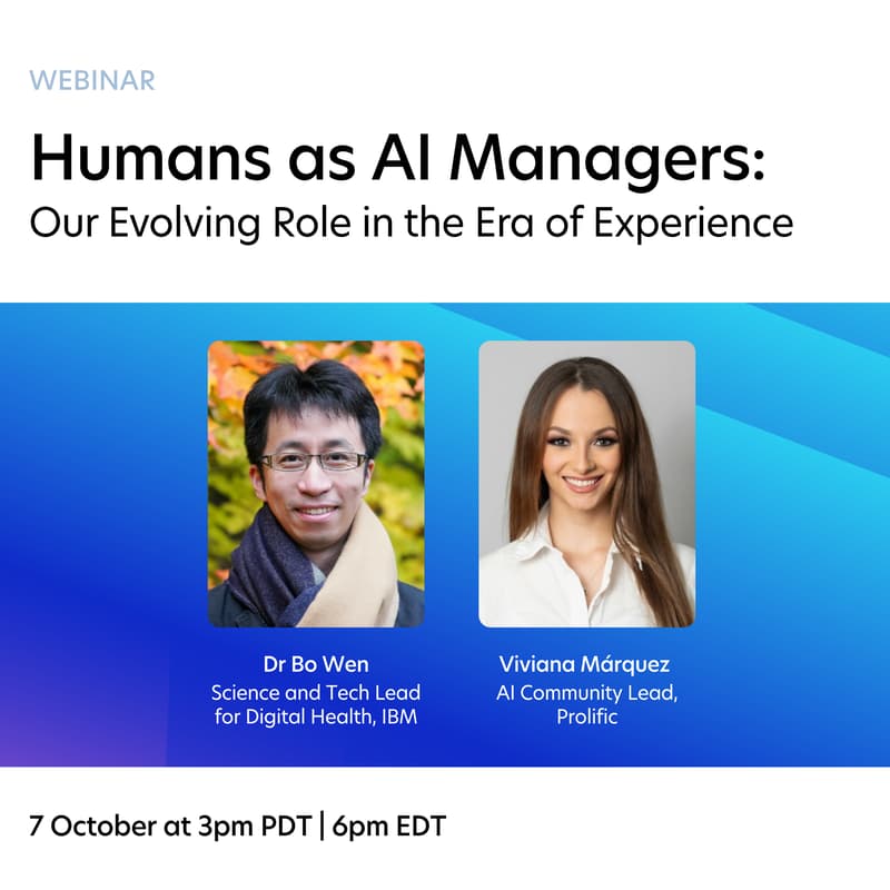 Cover Image for Humans as AI Managers: Our Evolving Role in the Era of Experience (Webinar)
