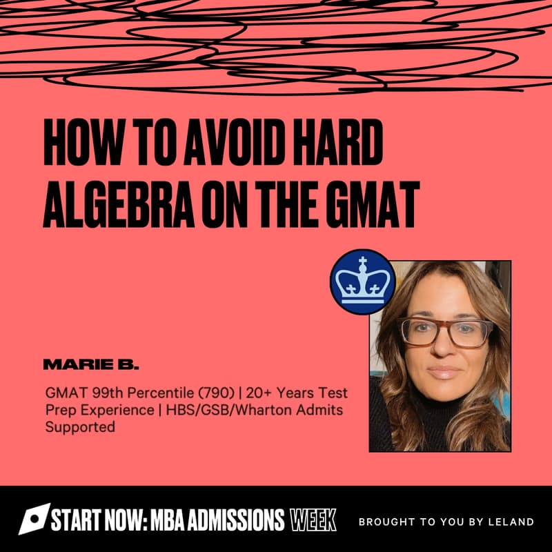 Cover Image for How to Avoid Hard Algebra on the GMAT