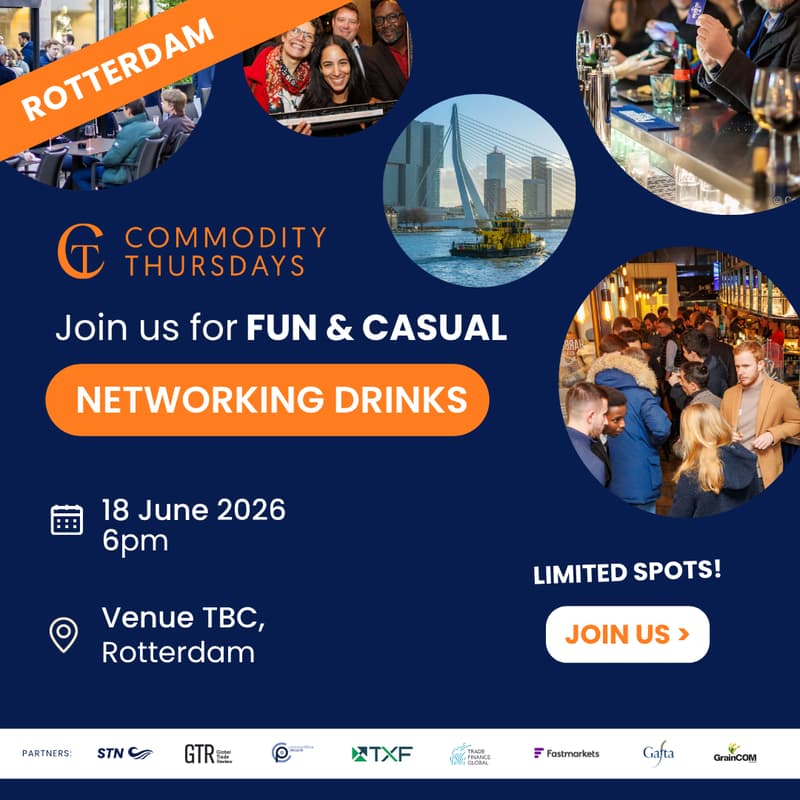 Cover Image for Commodity Thursdays Networking Drinks- Rotterdam June 11
