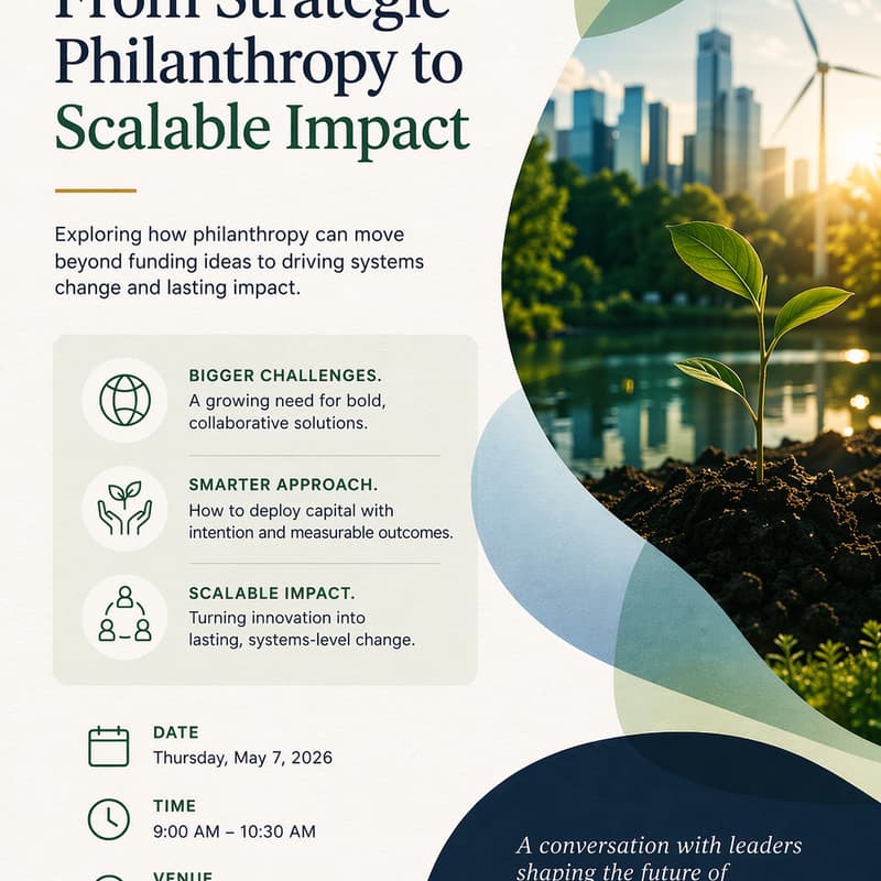 Cover Image for From Strategic Philanthropy to Scalable Impact (Zurich Climate Week)