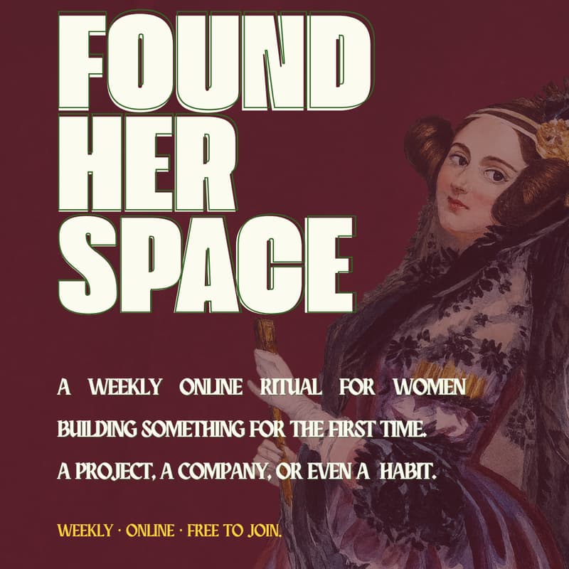 Cover Image for FoundHer: A 4-Week Accountability Space for Women Founders