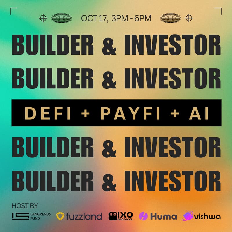 Cover Image for [#ETH Global #SF buildweek] Next Crypto Wave: DeFi, PayFi, AI & Investor Official Mixer