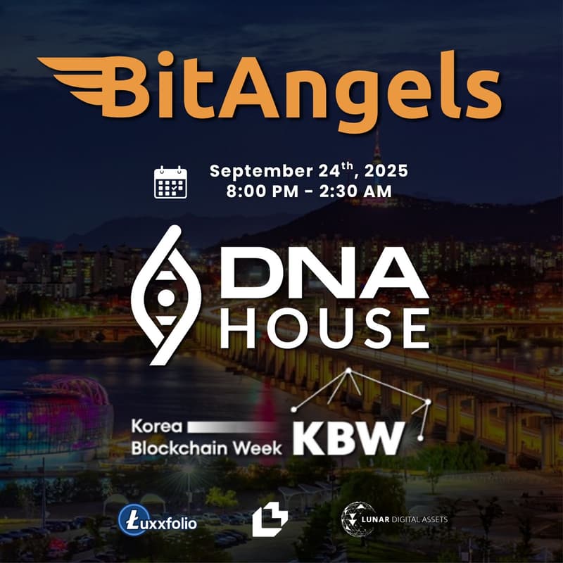 Cover Image for BitAngels @ DNA House Korea Blockchain Week
