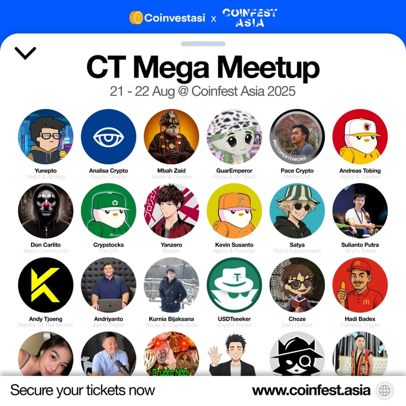 Cover Image for CT Mega Meetup - (IN)Side Event at Coinfest Asia 2025