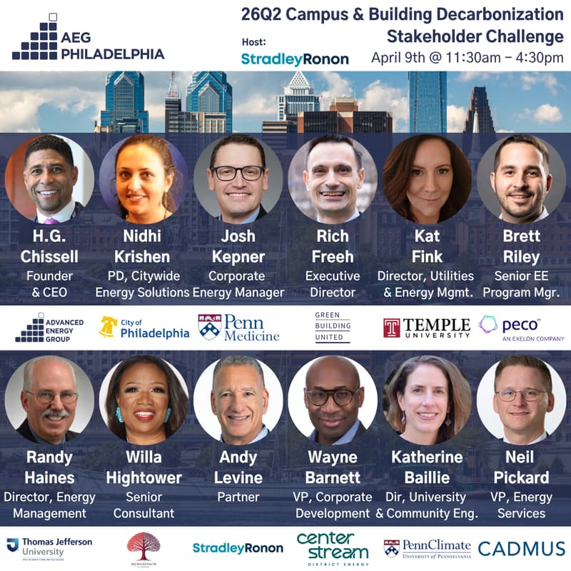 Cover Image for AEG Philadelphia 26Q2 Campus & Building Decarbonization Stakeholder Challenge