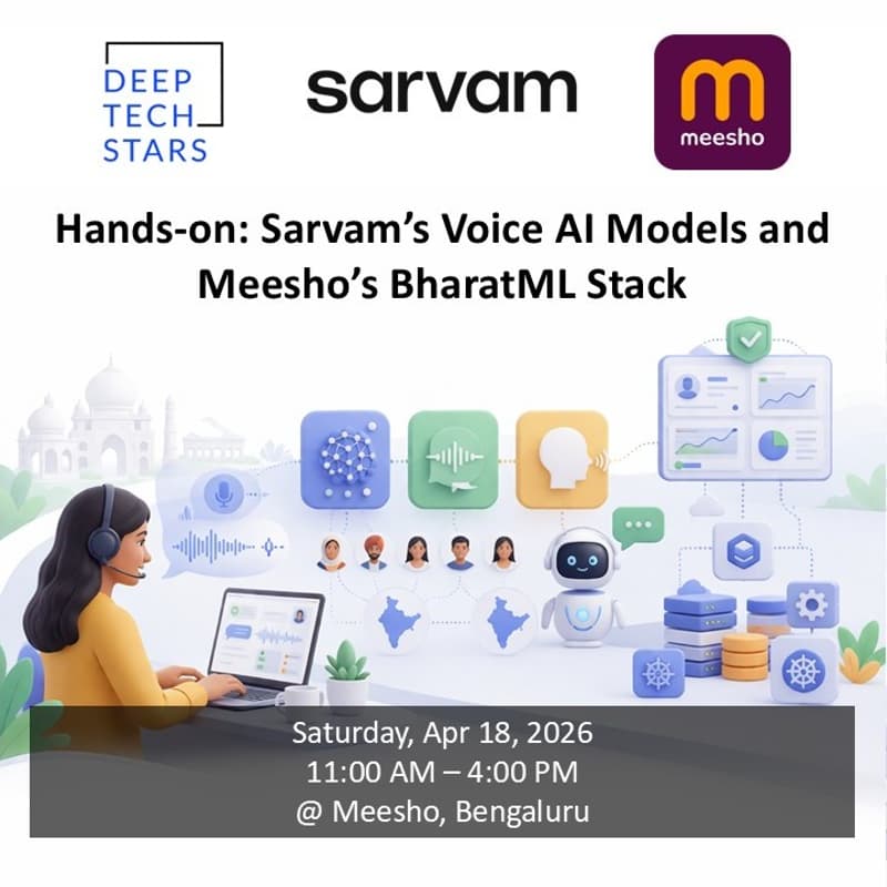 Cover Image for Hands-on: Sarvam's Voice AI Models and Meesho's BharatML Stack