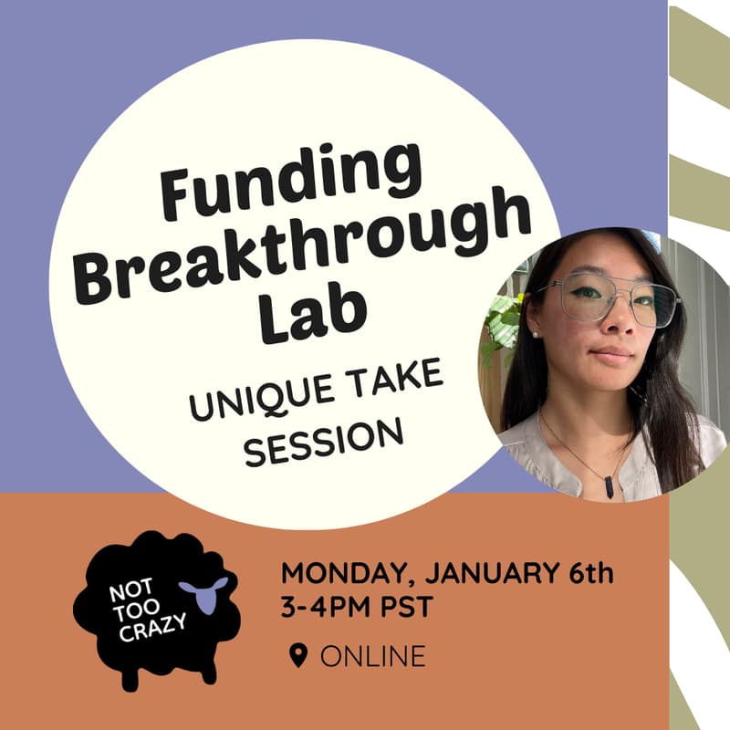 Cover Image for Funding Breakthrough Lab: Unique Take Session