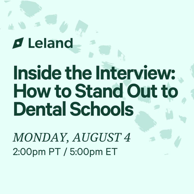 Cover Image for Inside the Interview: How to Stand Out to Dental Schools