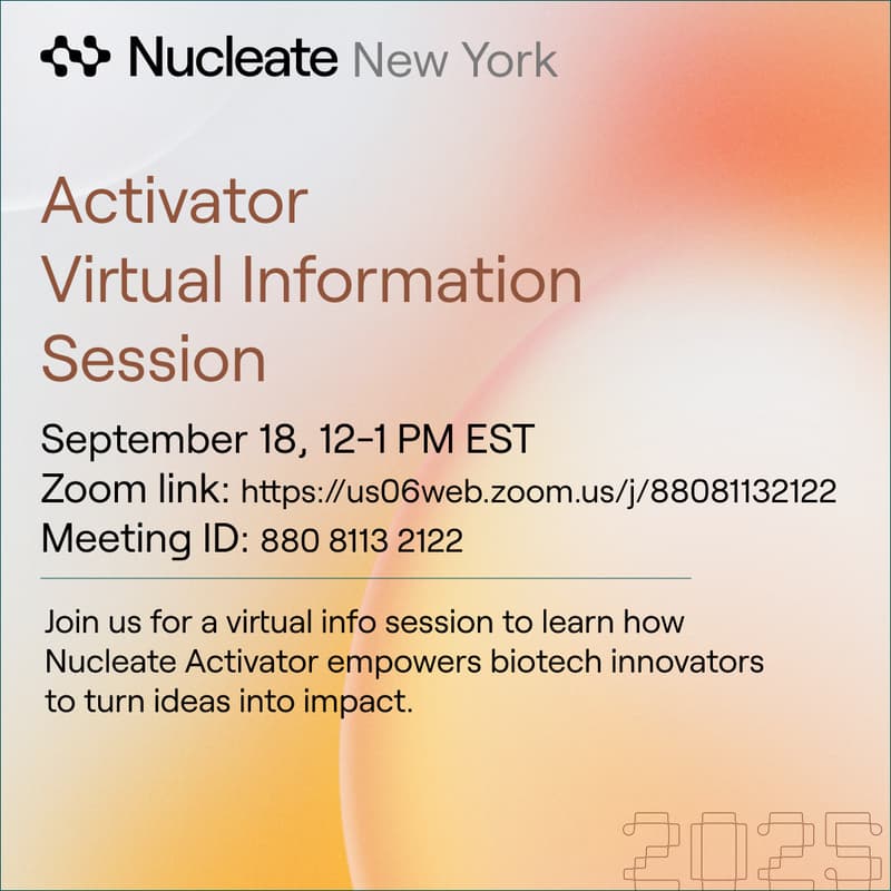 Cover Image for Nucleate NY Activator Virtual Info Session