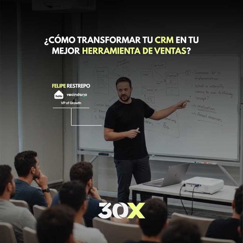 Cover Image for Masterclass CRM multiplicador de ventas: Felipe Restrepo VP Growth Habi