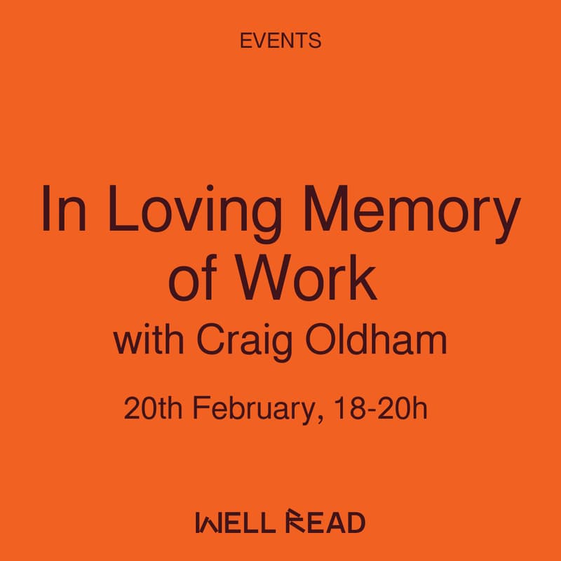 Cover Image for In Loving Memory of Work with Craig Oldham