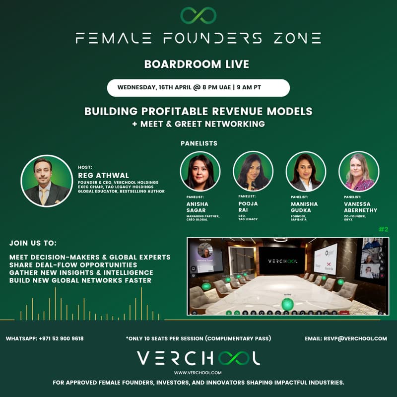 Cover Image for Female Founders Zone - Boardroom Live #2 | Building Profitable Revenue Models