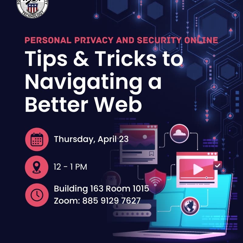 Cover Image for Personal Privacy and Security Online: Tips and tricks to navigating a better web