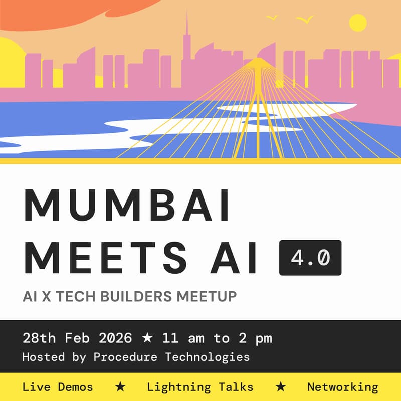 Cover Image for Mumbai Meets AI - 4th Edition | AI x Tech Builders Meetup