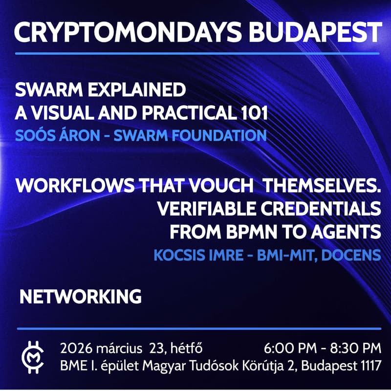 Borítókép ehhez: CryptoMondays Budapest
