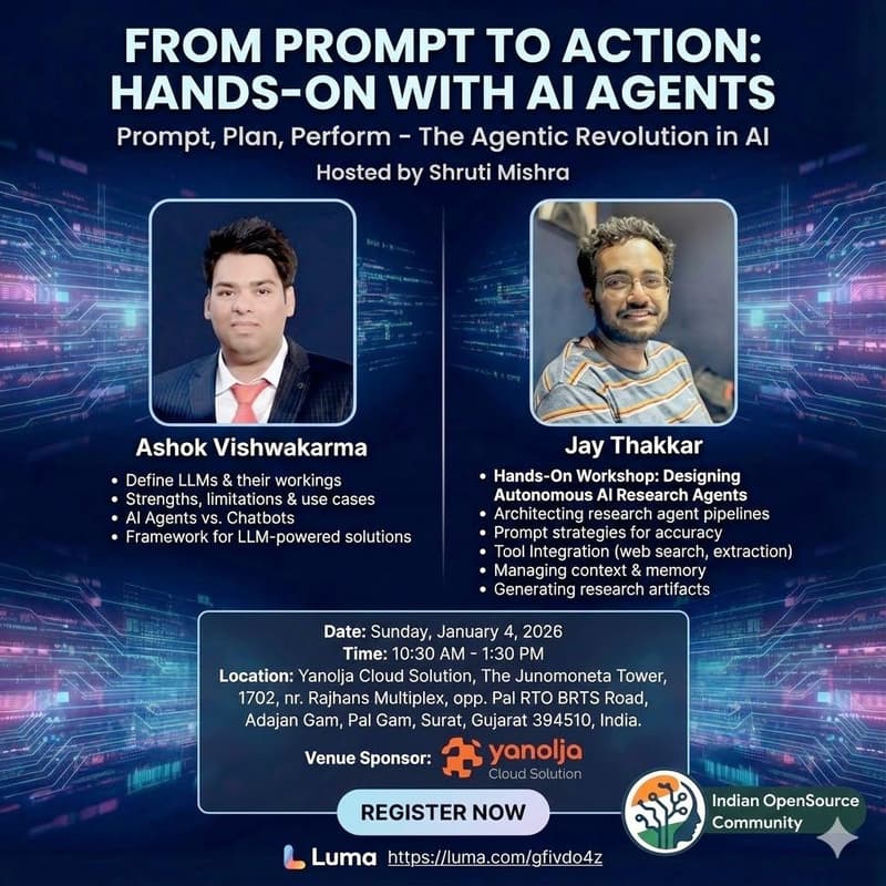 Cover Image for From Prompt to Action: Hands-On with AI Agents