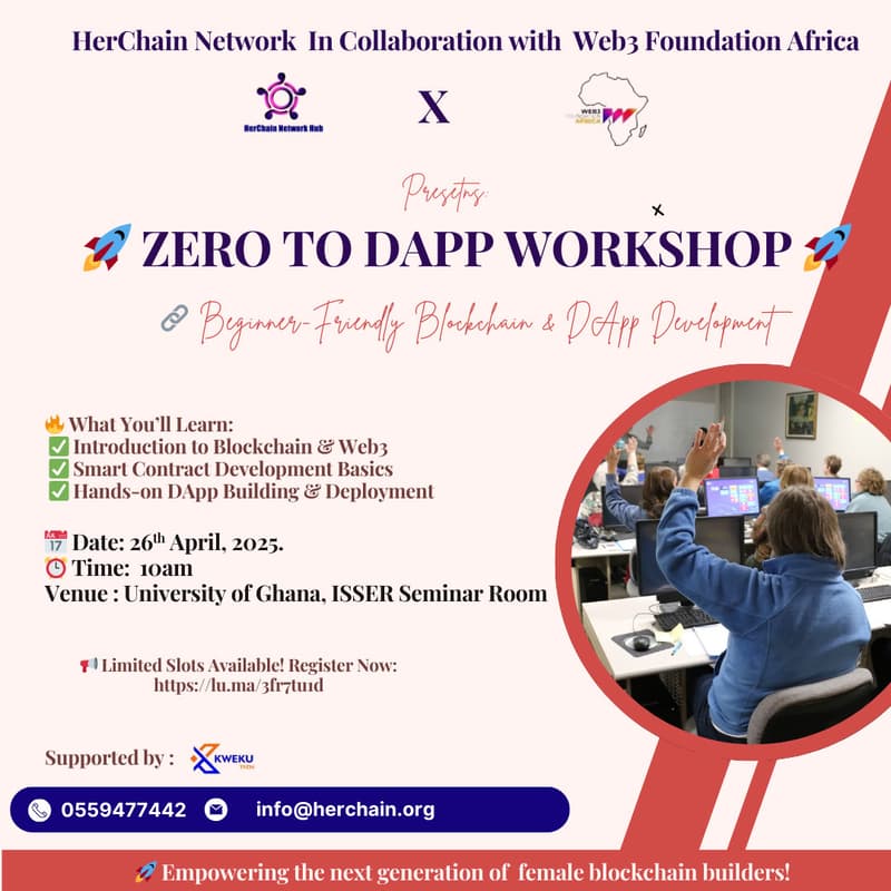 Cover Image for Zero to DApp Workshop - Beginner-Friendly Blockchain & DApp Development