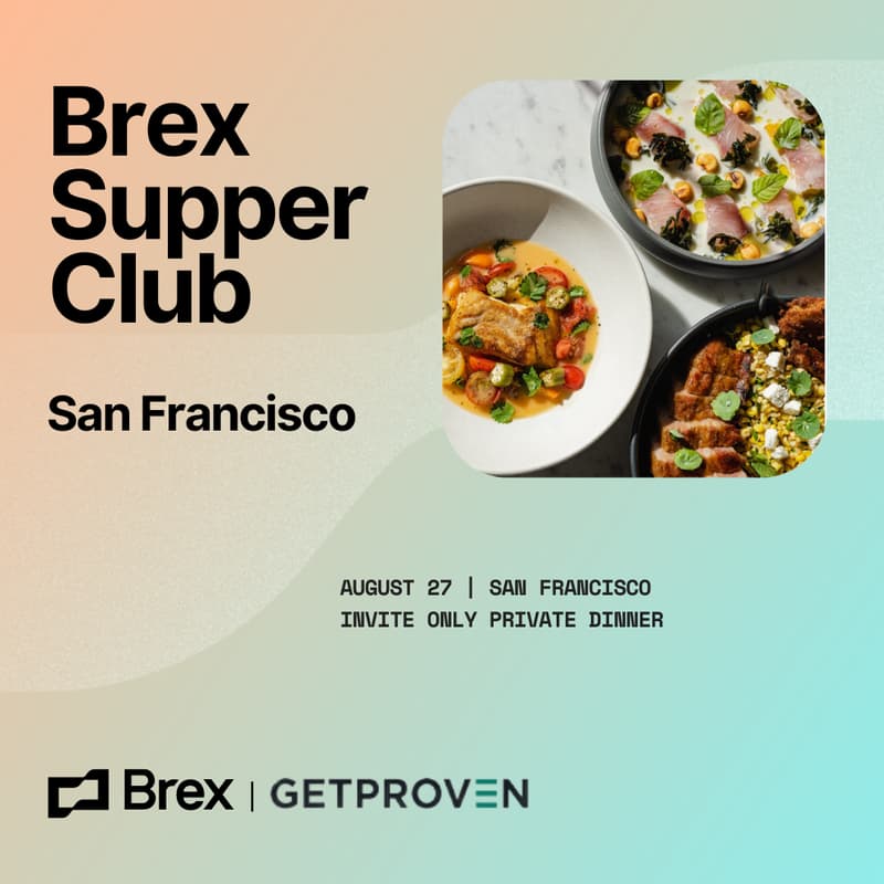 Cover Image for Brex Supper Club X Proven - VC Platform Professionals