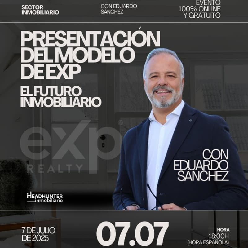 Cover Image for El Futuro Inmobiliario: PRESENTACIÓN DEL MODELO de EXP con Eduardo Sánchez