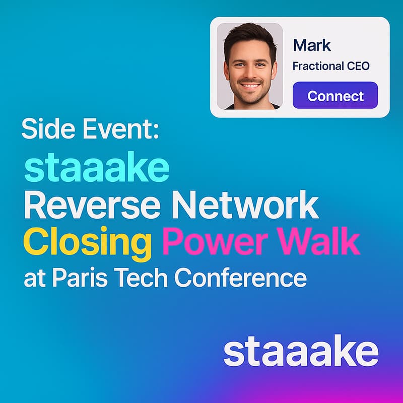 Cover Image for Side Event: staaake Reverse Network Closing Power Walk at Paris AI/Tech Conference